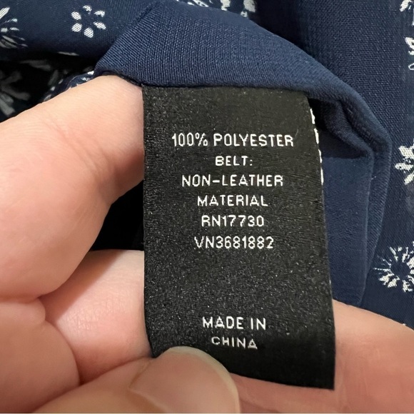 Jason Wu for Target XS Navy Blue Floral Print Sleeveless Tank Dress O - Picture 5 of 6